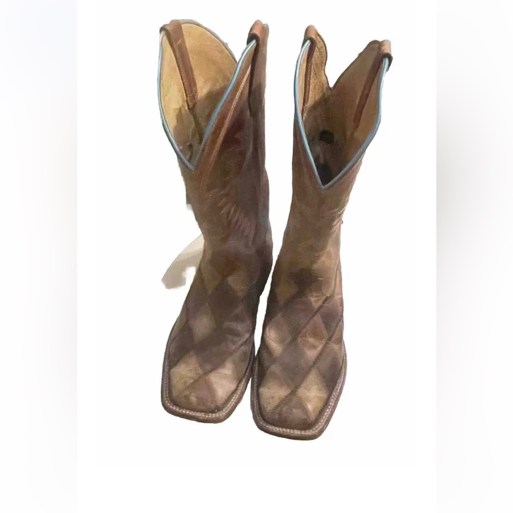 Horse Power By Anderson Bean  Unbeweaveable Leather Cowboy Boots Size  9 EE